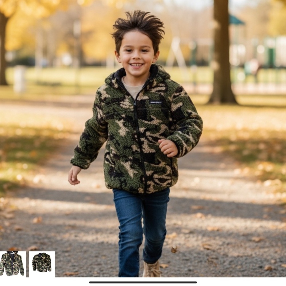 Kids' Camouflage Fleece Jacket 
Eddie Bauer